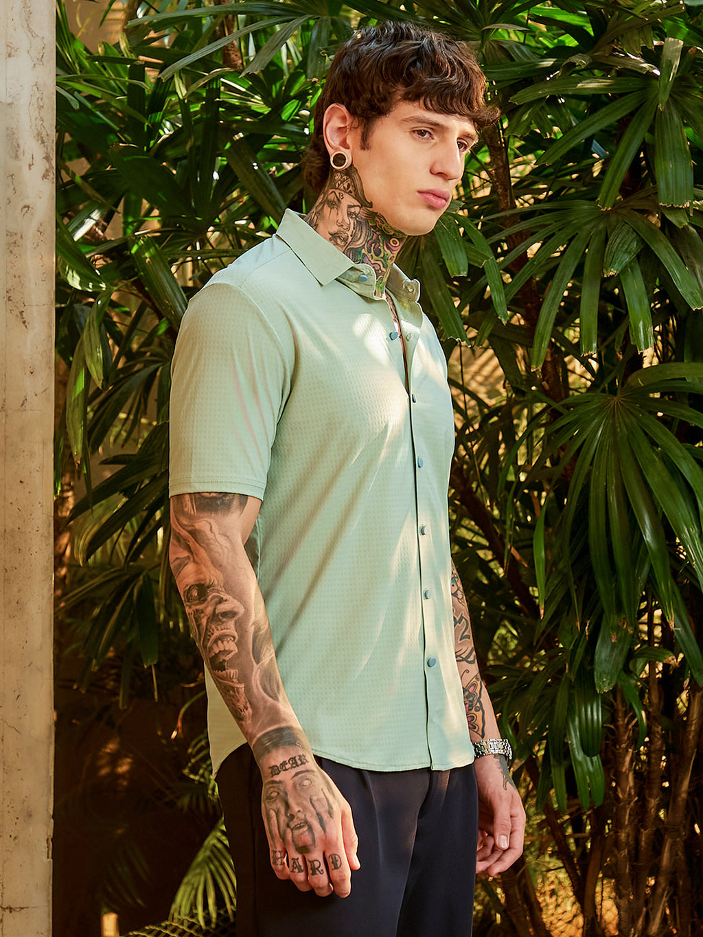 Campus Sutra Seamless Cuboid Shirt