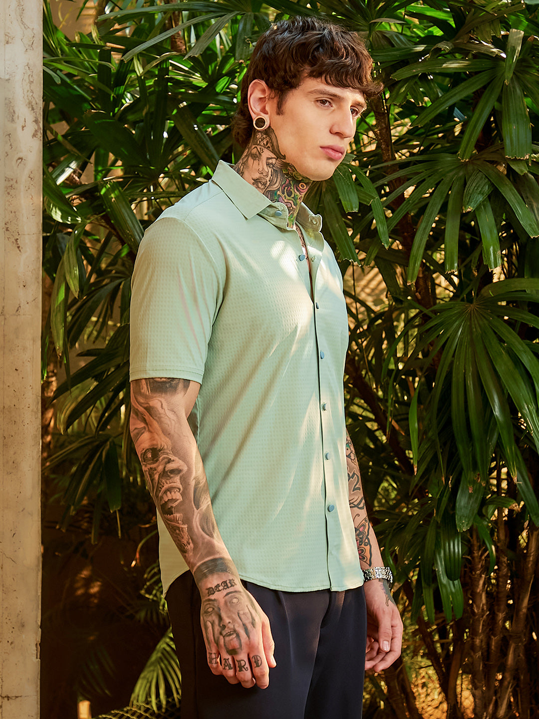 Campus Sutra Seamless Cuboid Shirt