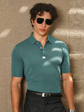 Campus Sutra Warp-Tactile Polo T-Shirt