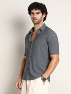 Campus Sutra Seamless Waffle Shirt