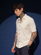 Campus Sutra Seamless Waffle Shirt