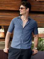 Campus Sutra Seamless Waffle Shirt
