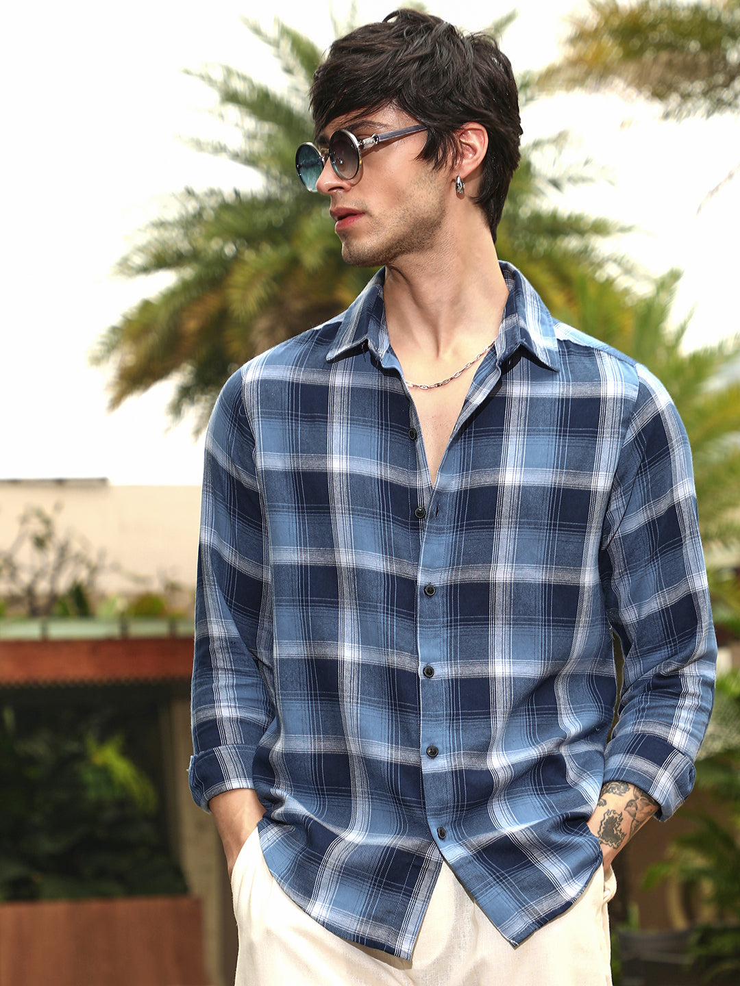 Campus Sutra Multi-Checkered Shirt