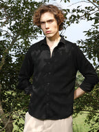 Campus Sutra Solid Knit Shirt