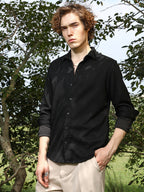 Campus Sutra Solid Knit Shirt