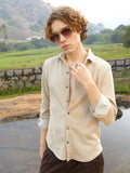 Campus Sutra Solid Knit Shirt