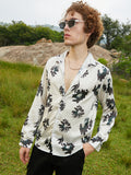 Campus Sutra Flora-Stamp Shirt