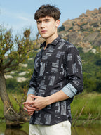 Campus Sutra Timber Lines Shirt