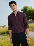 Campus Sutra Solid Cotton Shirt