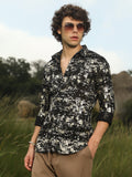 Campus Sutra Textured Foil Shirt