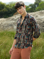 Campus Sutra Botanical Relic Shirt