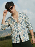 Campus Sutra Nomadic Lozenge Shirt