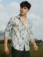 Campus Sutra Nomadic Lozenge Shirt