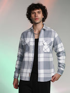 Campus Sutra Tartan Utility Shirt