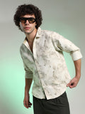 Campus Sutra Abstract-Tactile Shirt