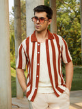 Campus Sutra Panel-Knit Polo Shirt