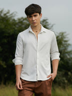 Campus Sutra Crimp-Tactile Shirt