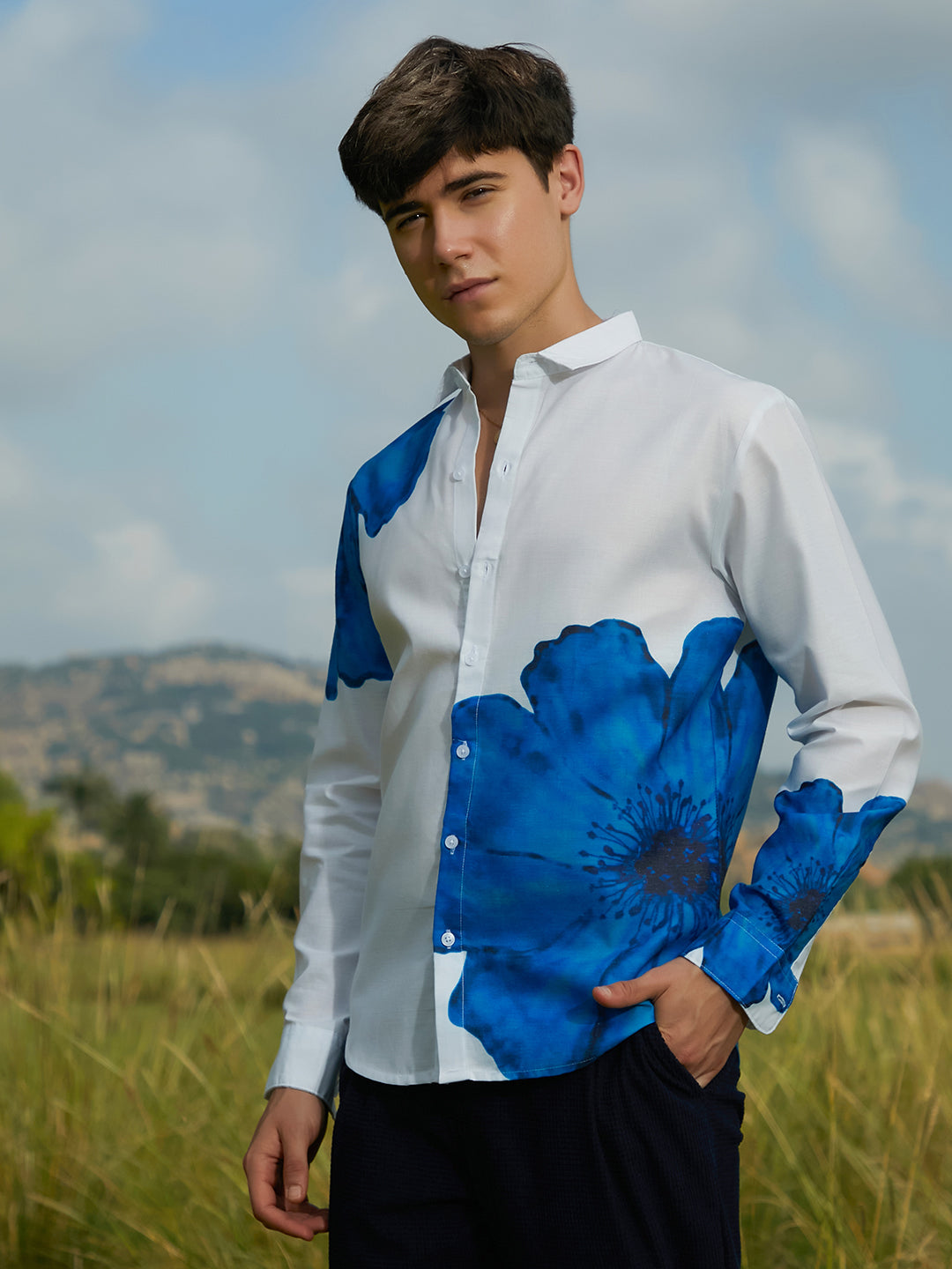 Campus Sutra Primrose Flora Shirt