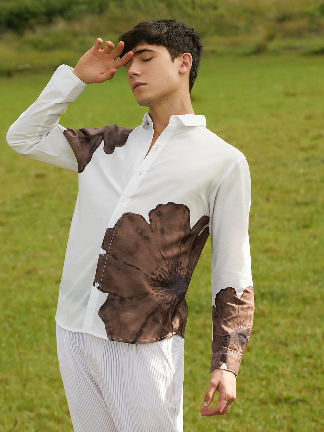 Campus Sutra Primrose Flora Shirt