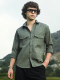 Campus Sutra Crimp-Tactile Utility Shirt