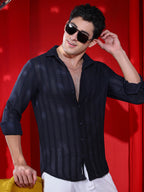 Campus Sutra Wicker-Tactile Shirt
