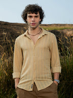 Campus Sutra Wicker-Tactile Shirt
