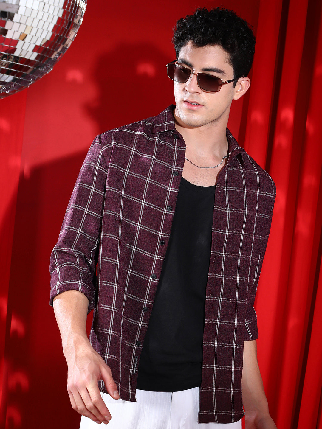 Campus Sutra BiGraph-Check Shirt