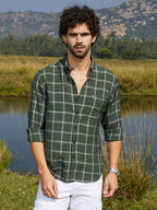 Campus Sutra BiGraph-Check Shirt
