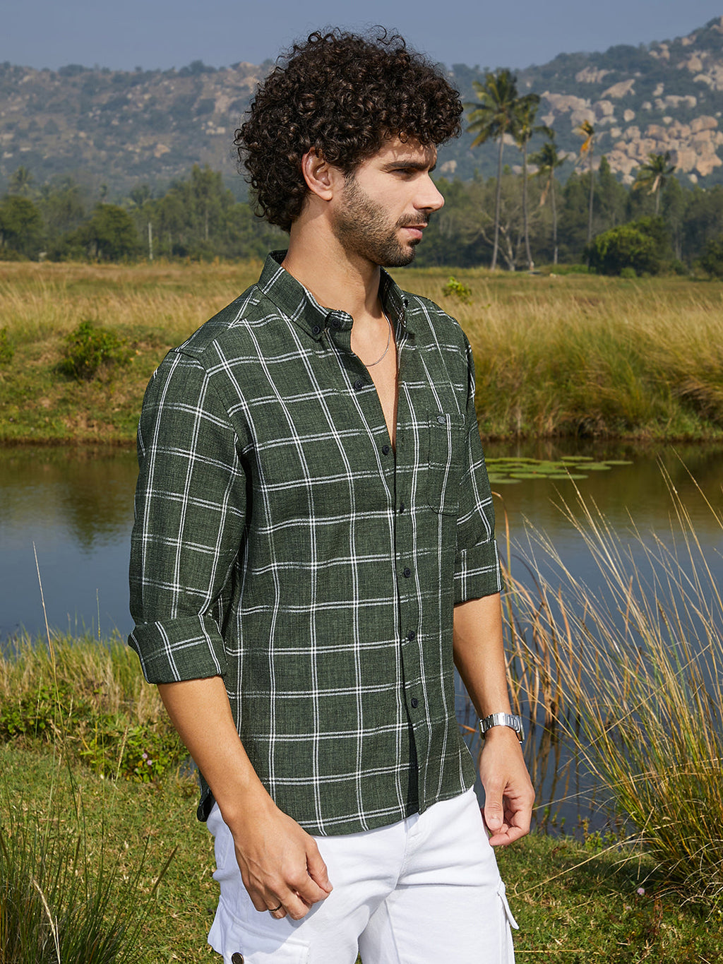 Campus Sutra BiGraph-Check Shirt
