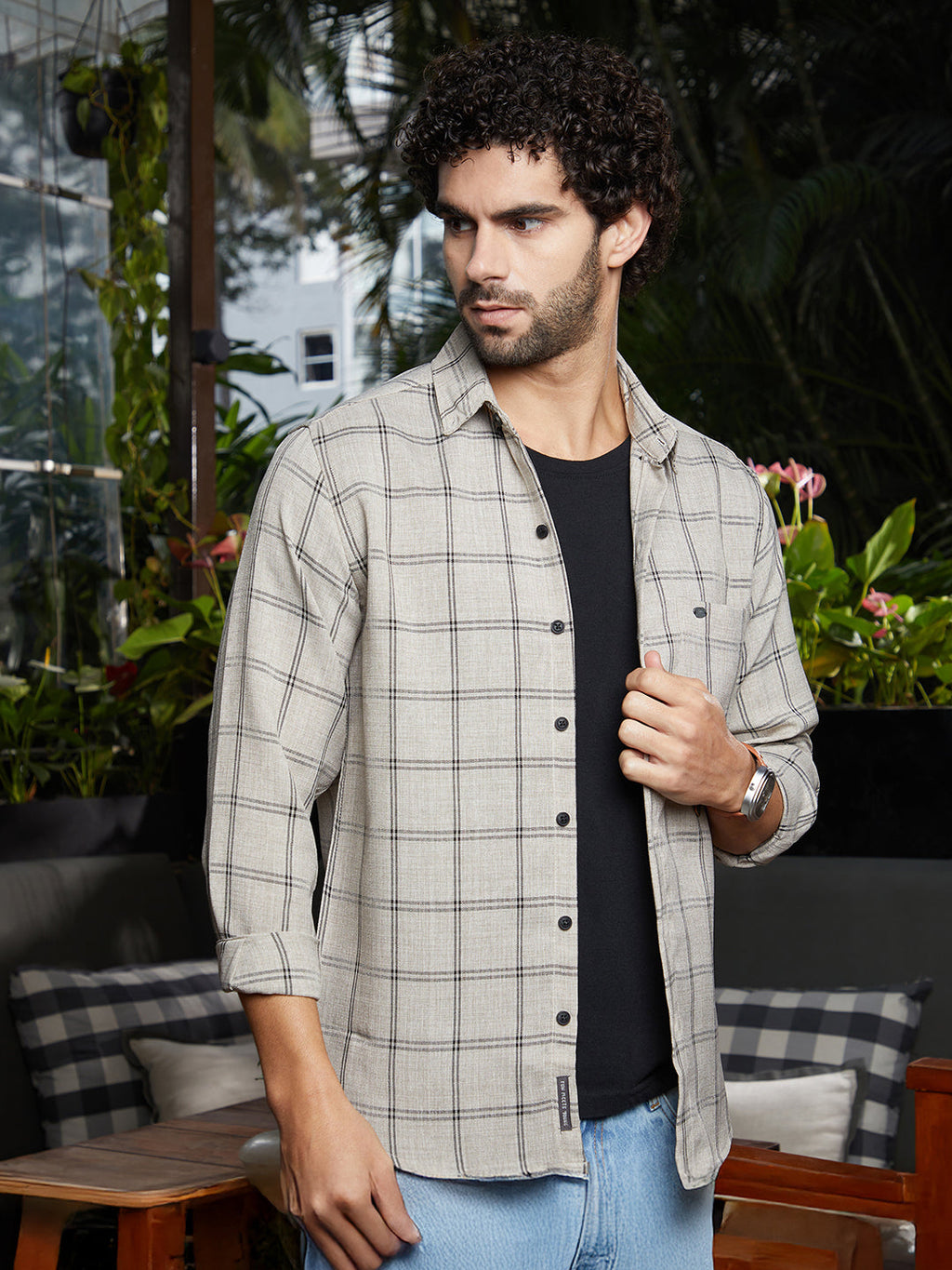 Campus Sutra BiGraph-Check Shirt