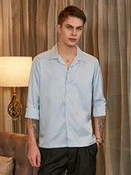 Campus Sutra Solid Cuban Shirt
