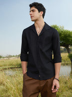Campus Sutra Solid Casual Shirt