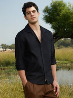 Campus Sutra Solid Casual Shirt