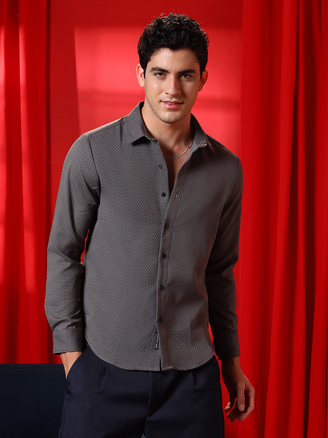 Campus Sutra Motif -Tactile Shirt