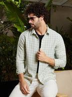 Campus Sutra Graph Check Shirt