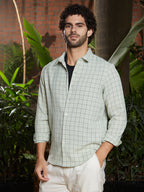 Campus Sutra Graph Check Shirt