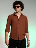Campus Sutra Woven-Lined Shirt
