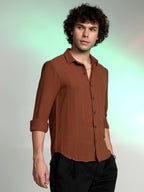 Campus Sutra Woven-Lined Shirt