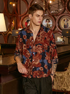 Campus Sutra Floral Overlap Shirt