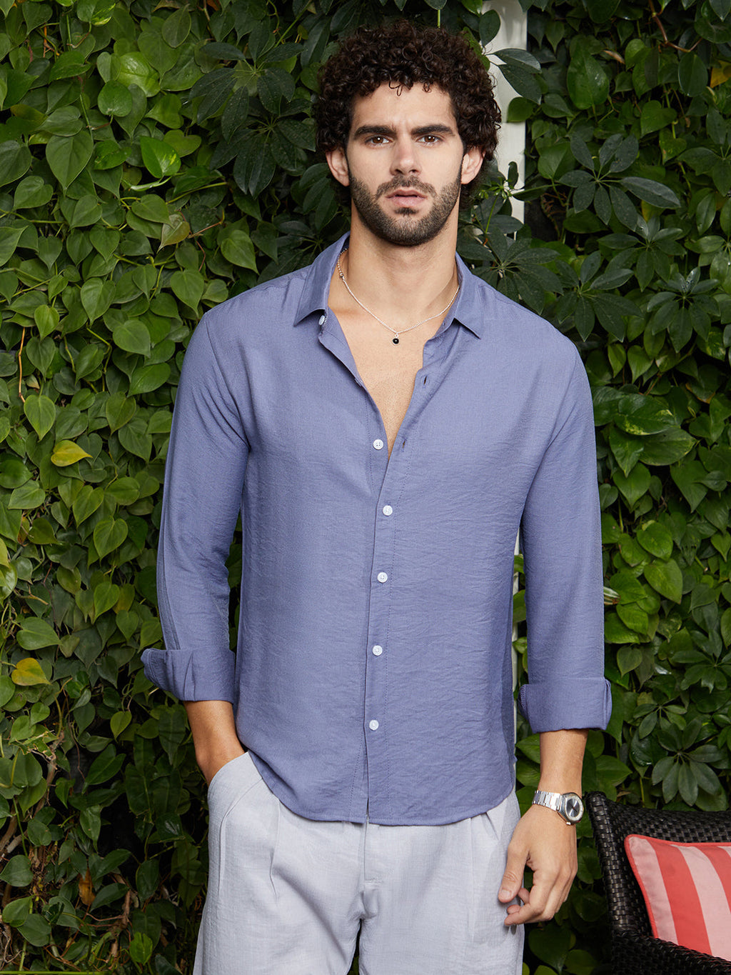 Campus Sutra Breezy Wrinked Relaxed Shirt