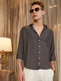 Campus Sutra Breezy Wrinked Relaxed Shirt