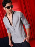 Campus Sutra Solid Regular Shirt