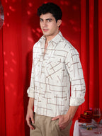 Campus Sutra CrossHatch Utility Shirt