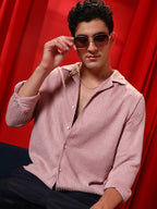 Campus Sutra Tactile Cuban Shirt