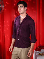 Campus Sutra Tactile Cuban Shirt