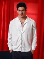 Campus Sutra Tactile Cuban Shirt