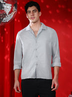 Campus Sutra Tactile Cuban Shirt