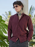 Campus Sutra Pinstriped-Tactile Shirt