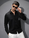 Campus Sutra Ribbed-Knit Utility Shirt