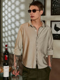 Campus Sutra Solid Lustre Shirt